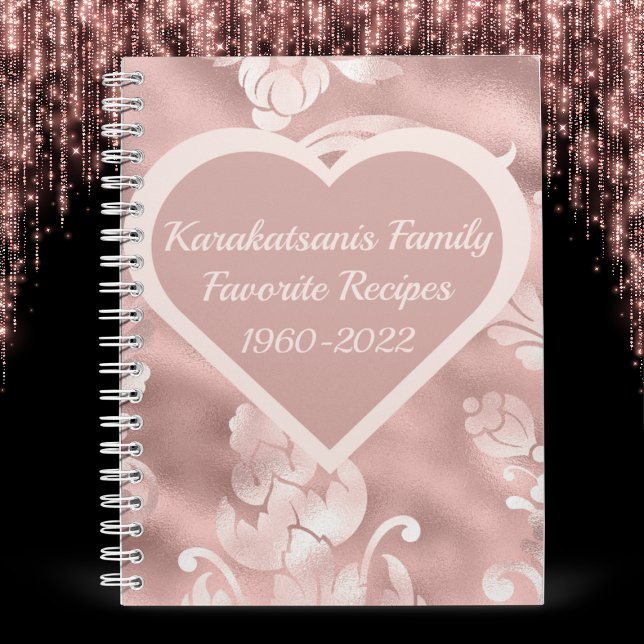 Livre de recettes de saké rose vif personnalisé (Créateur téléchargé)