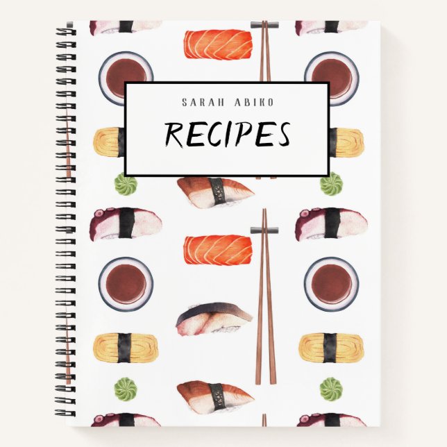 Livre de recettes de sushi japonais (Devant)