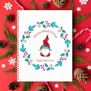 Livre de recettes de vacances Gnome floral couronn