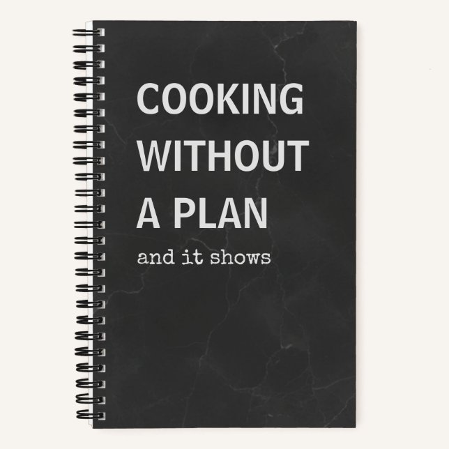 Livre de Recettes Drôles | Cuisiner Sans Plan (Recto)