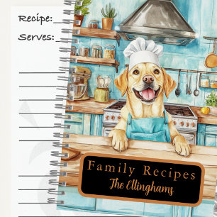 Livre de recettes en spirale Chef Retriever Labrad