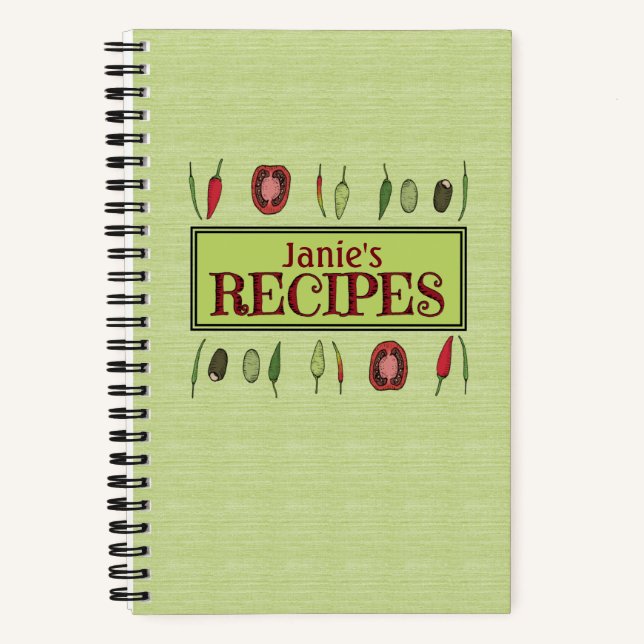 Livre de recettes en spirale personnalisable Mixed (Recto)
