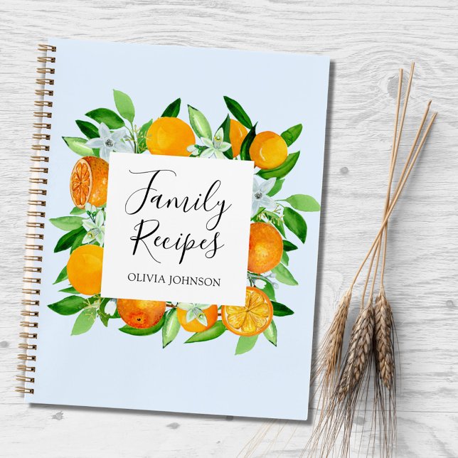 Livre de recettes famille Fruits et Fleurs orange (In situ)