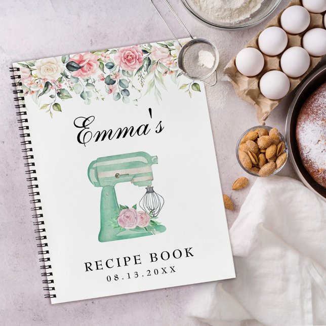 Livre de Recettes Fleurs Sauvages Élégantes Rose T (Créateur téléchargé)