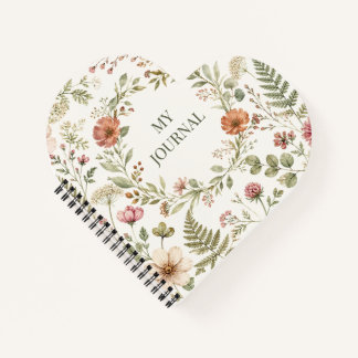 Livre de recettes floral botanique élégant