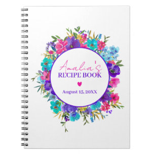 Livre de recettes florales rose pourpre