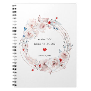 Livre de recettes florales rose Rose
