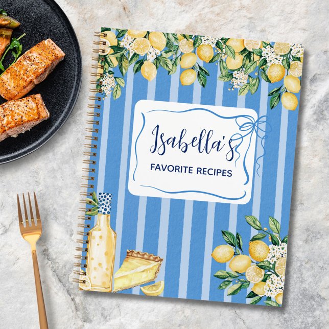 Livre de recettes Fruits de citron jaune et Bleues (In situ)