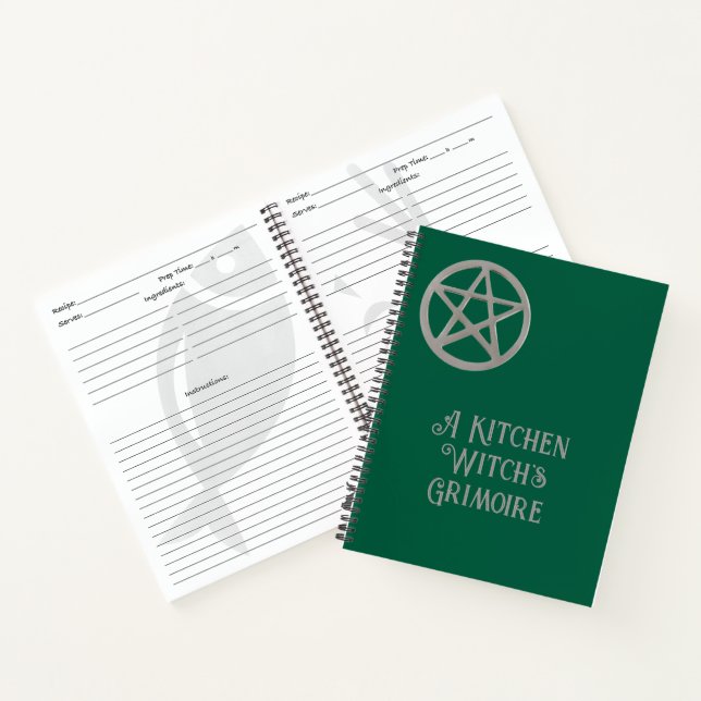 Livre de recettes Grimoire Blank de la sorcière de (Intérieur)