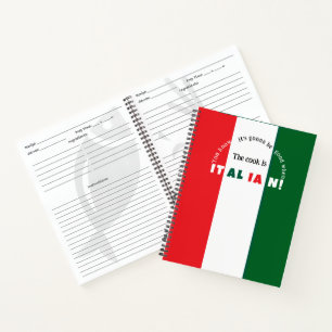Livre de recettes italiennes personnalisable