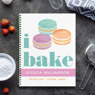 Livre de recettes Macaron Turquoise Purple Orange