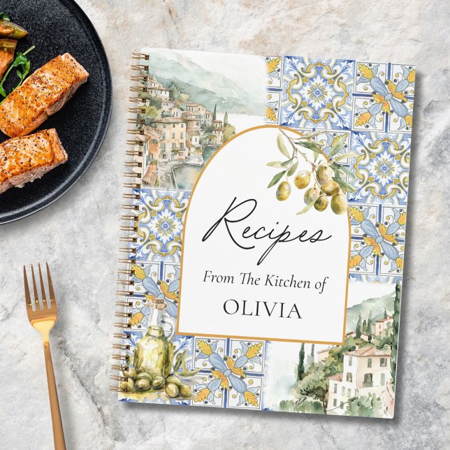 Livre de recettes Olive Mediterranean Tile Patten  (In situ)