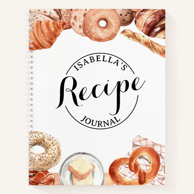 Livre de recettes personnalisable Baking Love (Devant)