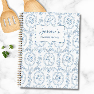 Livre de recettes personnalisé à motif floral Roco