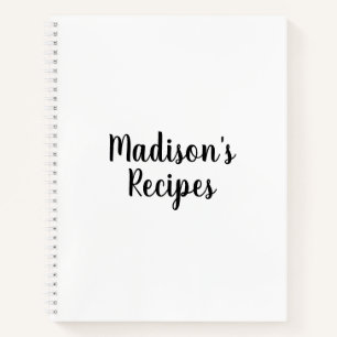 Livre de recettes personnalisé Cadeau de fête des 