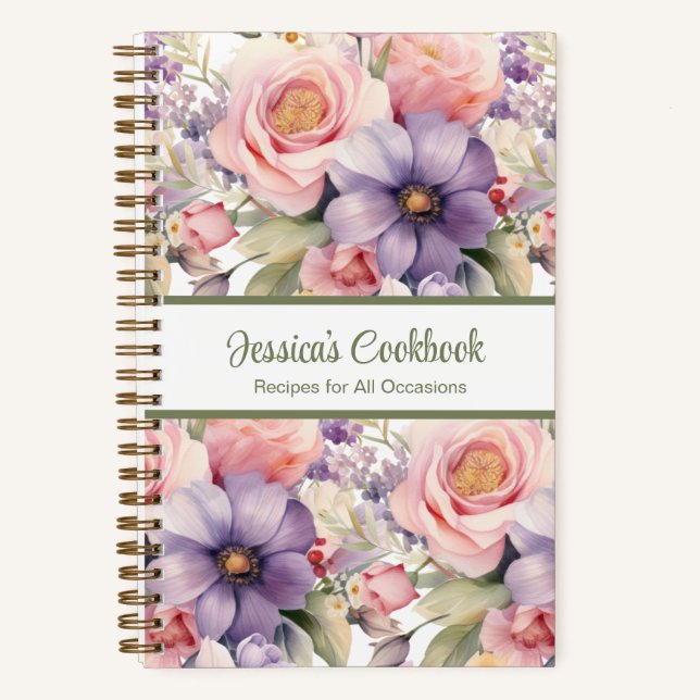 Livre de recettes personnalisé Carnet de notes de  (Recto)