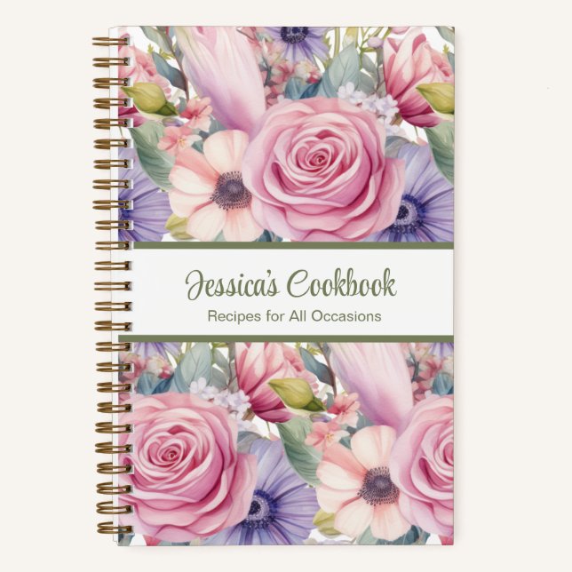 Livre de recettes personnalisé Carnet de notes de  (Recto)