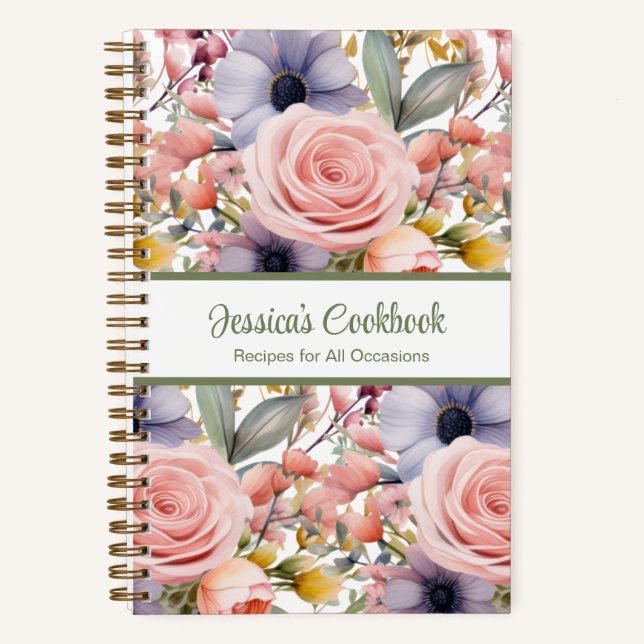Livre de recettes personnalisé Carnet de notes de  (Recto)