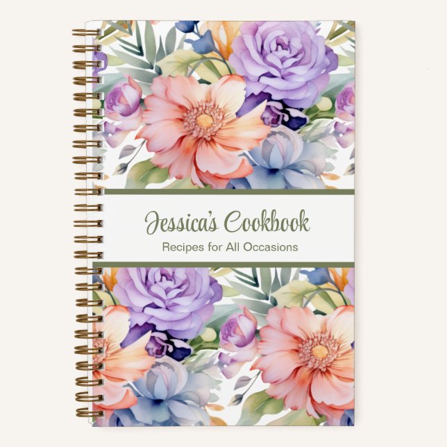 Livre de recettes personnalisé Carnet de notes de  (Recto)