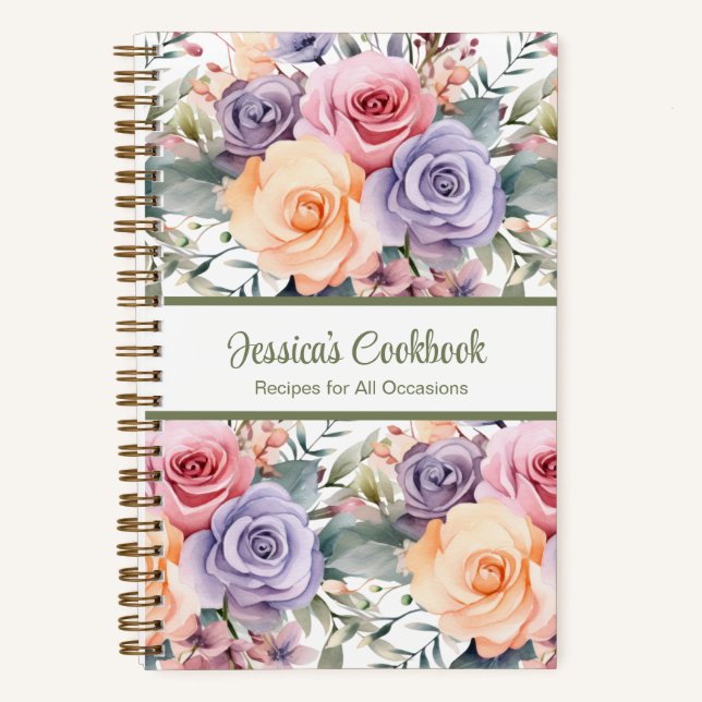 Livre de recettes personnalisé Carnet de notes de  (Recto)