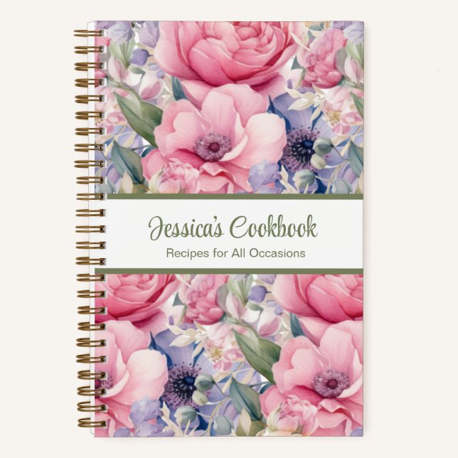 Livre de recettes personnalisé Carnet de notes de  (Recto)