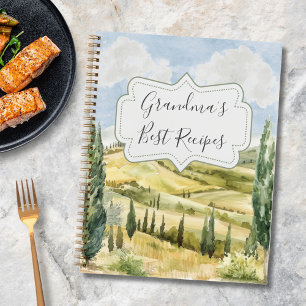 Livre de recettes personnalisé de la Toscane Itali