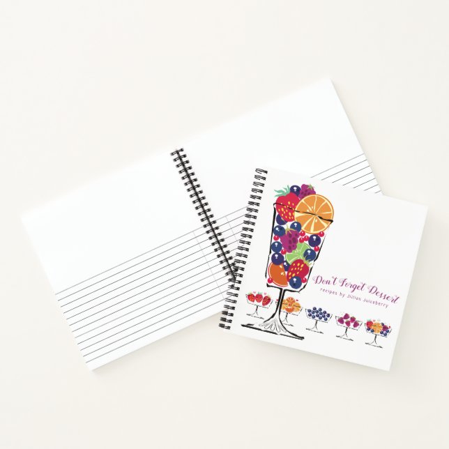 Livre de recettes personnalisé de salade de fruits (Intérieur)