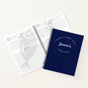Livre de Recettes Personnalisé Meilleur Chef du Mo