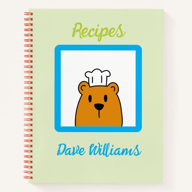 Livre de recettes personnalisé pour enfants (Devant)