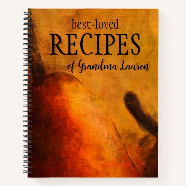 Livre de recettes personnalisées de l'art de la po (Devant)