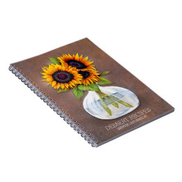 Livre de recettes personnalisées Fleurs de soleil