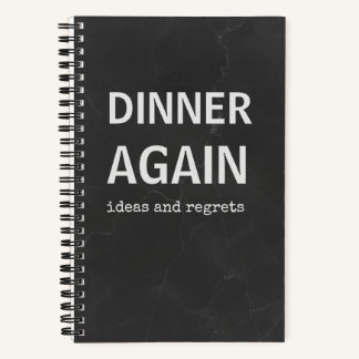 Livre de recettes pour dîner à nouveau | Cahier de