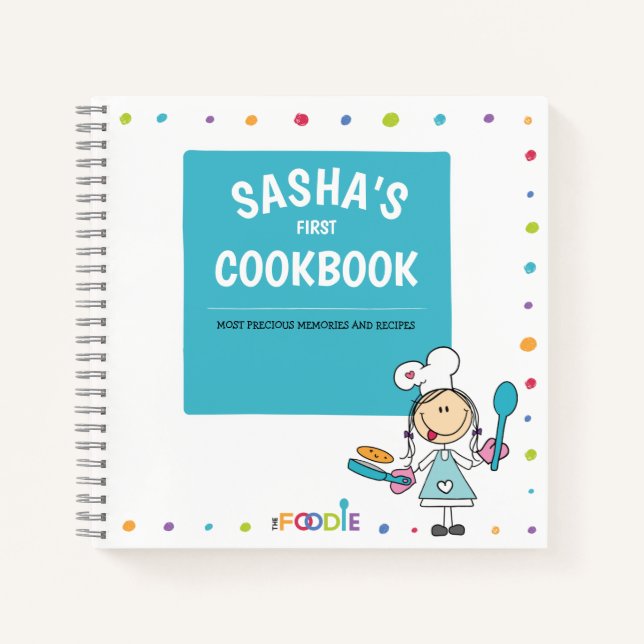 Livre de recettes pour enfants personnalisés (Devant)