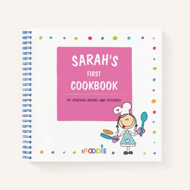 Livre de recettes pour enfants personnalisés (Devant)
