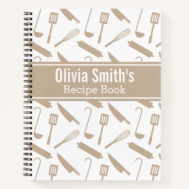 Livre de Recettes pour Ustensiles de Cuisine Moder (Devant)