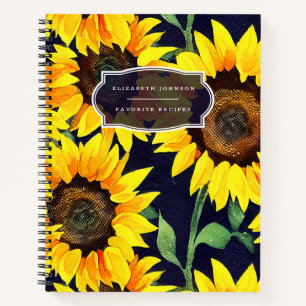 Livre de recettes rustique Sunflower Country