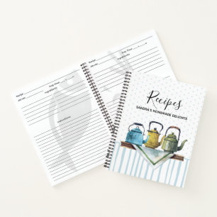 Livre de recettes Rustique Teapots Farmhouse Water