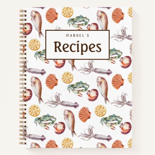 Livre de recettes sur mesure des fruits de mer fra (Devant)