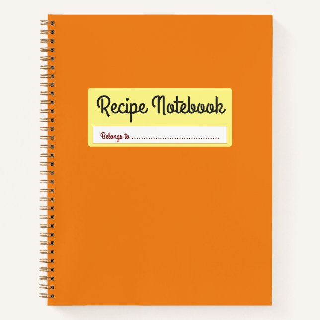 Livre De Recettes : Un Livre De Cookbook Vide À Éc (Devant)