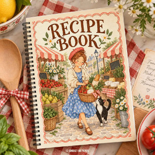 Livre de recettes vierge du marché parisien
