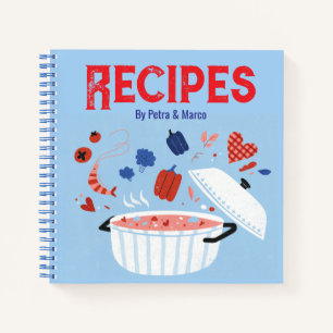 Livre de recettes vierge pour couples