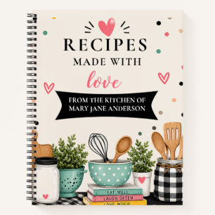 Livre de recettes vintage de ferme moderne