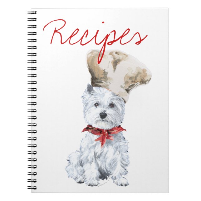 Livre de recettes West Highland White Terrier (Devant)