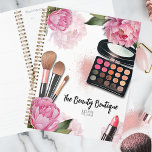 Livre de rendez-vous de maquillage<br><div class="desc">Pleine de teintes vibrantes et de fleurs fantaisistes, cette impression est un festin visuel parfait pour les maquilleurs, les blogueurs de beauté, les influenceurs et tous ceux qui recherchent une touche d'élégance florale colorée avec une touche de glamour. Avec des pivoines rose vif, une palette de maquillage, des pinceaux de...</div>