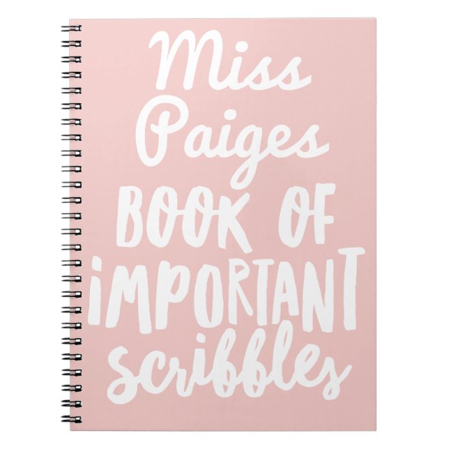 LIVRE DE SCRIBBLES IMPORTANTS (Devant)