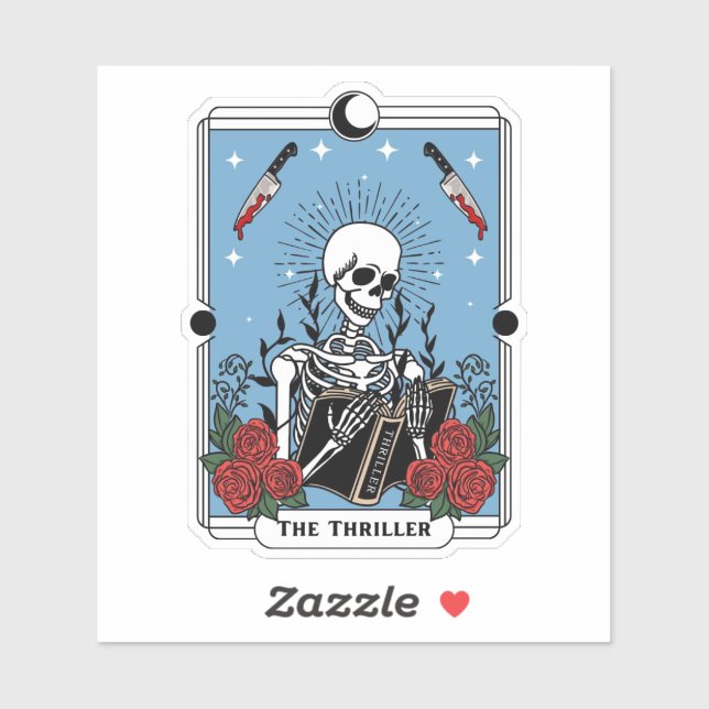 Livre de thriller, Kindle, Sticker bouteille d'eau (Feuille)