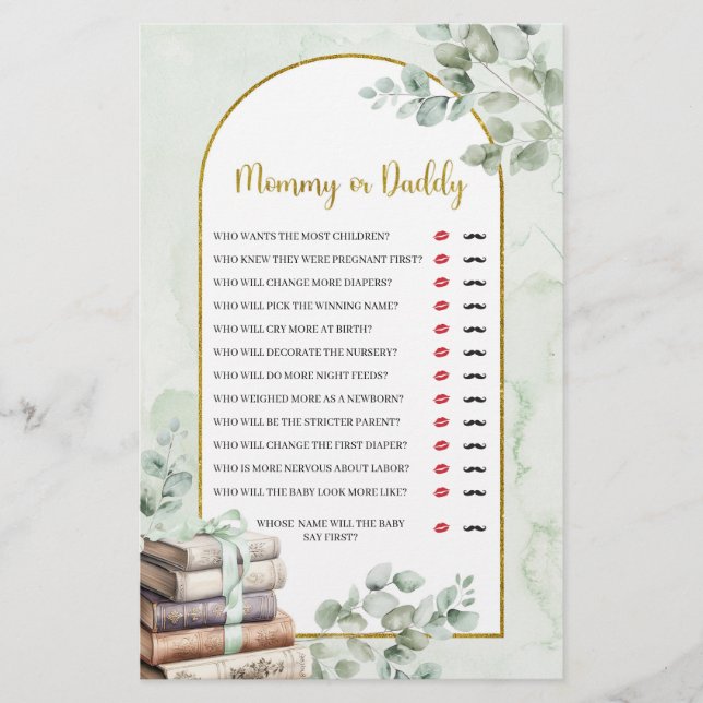 Livre de verdure Jeux pour papa ou maman (Devant)