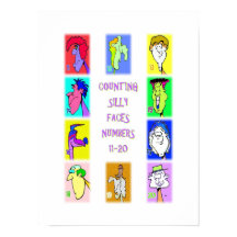Livre de Visages Idiots #2 : Affiche des nombres 1