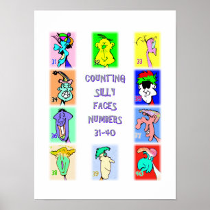 Livre de visages idiots #4 : Affiche des nombres 3