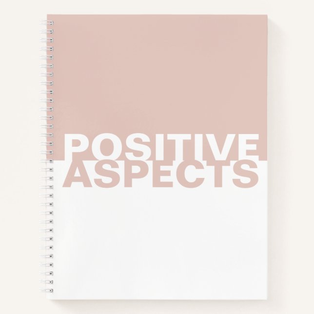 Livre des aspects positifs Carnet à deux tons (Devant)